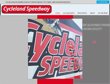 Tablet Screenshot of cyclelandspeedway.com